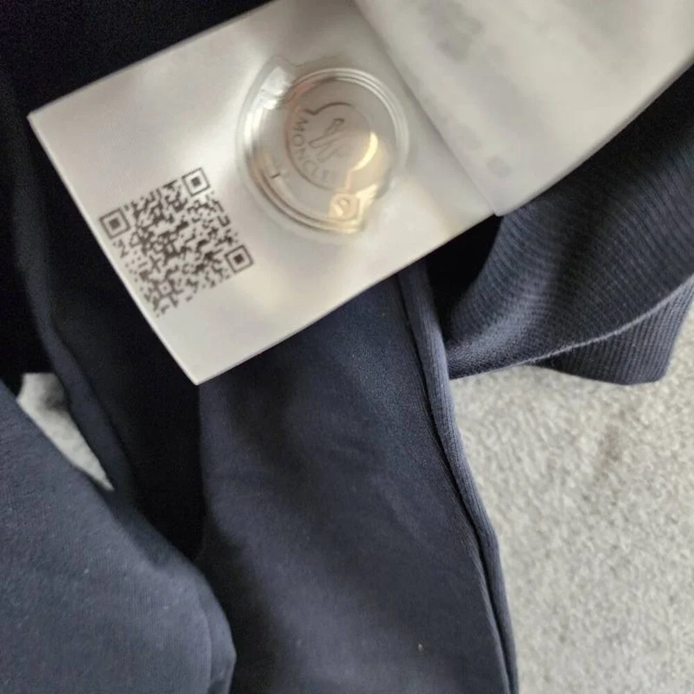 Moncler Cotton Blend Full Zip Sweatshirt & Sweatpants Set Boys 3A Navy L/S